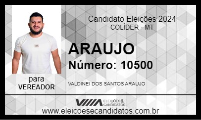 Candidato ARAUJO 2024 - COLÍDER - Eleições