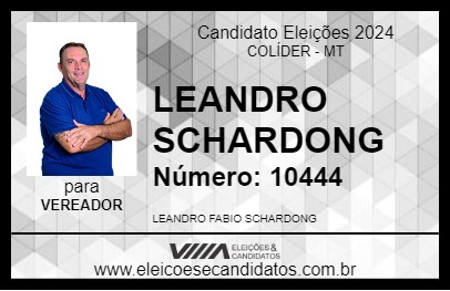 Candidato LEANDRO SCHARDONG 2024 - COLÍDER - Eleições