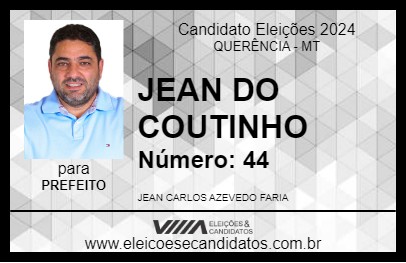 Candidato JEAN DO COUTINHO 2024 - QUERÊNCIA - Eleições