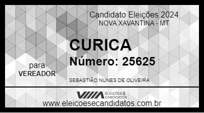 Candidato CURICA 2024 - NOVA XAVANTINA - Eleições