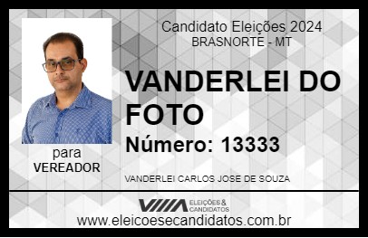 Candidato VANDERLEI DO FOTO 2024 - BRASNORTE - Eleições