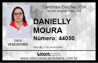 Candidato DANIELLY MOURA 2024 - NOVA XAVANTINA - Eleições