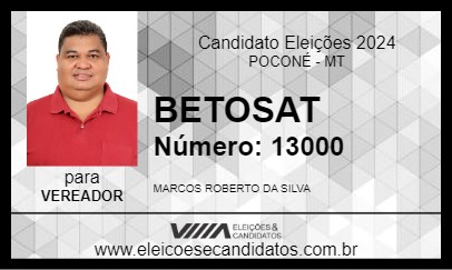 Candidato BETOSAT 2024 - POCONÉ - Eleições