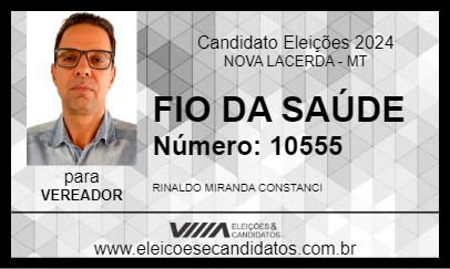 Candidato FIO DA SAÚDE 2024 - NOVA LACERDA - Eleições