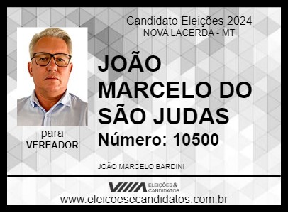 Candidato JOÃO MARCELO DO SÃO JUDAS 2024 - NOVA LACERDA - Eleições