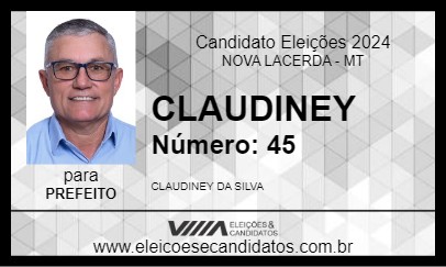 Candidato CLAUDINEY 2024 - NOVA LACERDA - Eleições