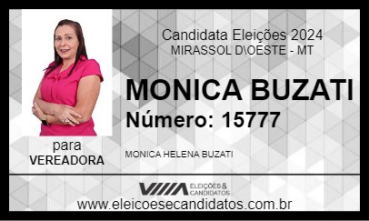 Candidato MONICA BUZATI 2024 - MIRASSOL D\OESTE - Eleições