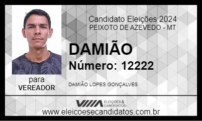 Candidato DAMIÃO 2024 - PEIXOTO DE AZEVEDO - Eleições