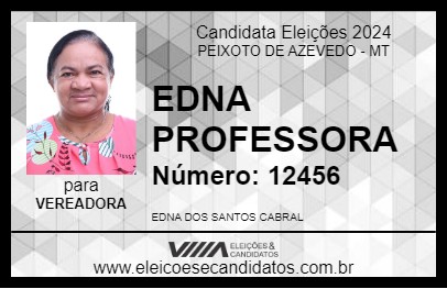 Candidato EDNA PROFESSORA 2024 - PEIXOTO DE AZEVEDO - Eleições