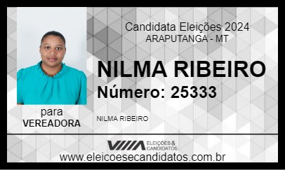 Candidato NILMA RIBEIRO 2024 - ARAPUTANGA - Eleições