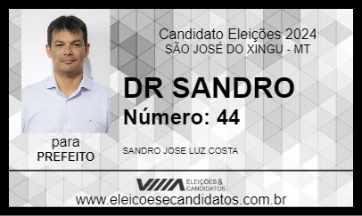 Candidato DR SANDRO 2024 - SÃO JOSÉ DO XINGU - Eleições