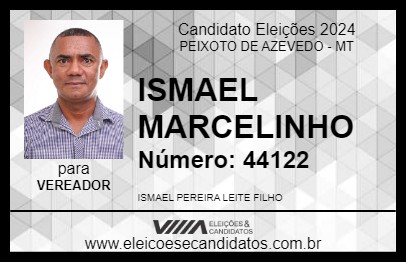 Candidato ISMAEL MARCELINHO 2024 - PEIXOTO DE AZEVEDO - Eleições