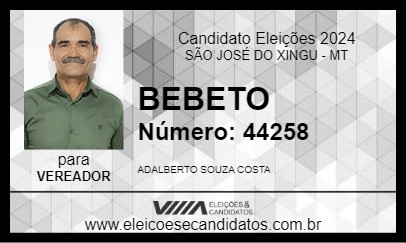 Candidato BEBETO 2024 - SÃO JOSÉ DO XINGU - Eleições