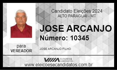 Candidato JOSE ARCANJO 2024 - ALTO PARAGUAI - Eleições