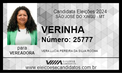 Candidato VERINHA 2024 - SÃO JOSÉ DO XINGU - Eleições