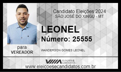 Candidato LEONEL 2024 - SÃO JOSÉ DO XINGU - Eleições