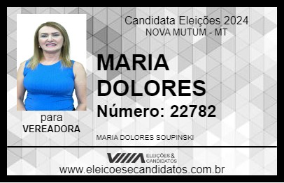 Candidato MARIA DOLORES 2024 - NOVA MUTUM - Eleições