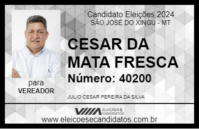 Candidato CESAR DA MATA FRESCA 2024 - SÃO JOSÉ DO XINGU - Eleições