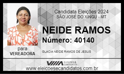 Candidato NEIDE RAMOS 2024 - SÃO JOSÉ DO XINGU - Eleições