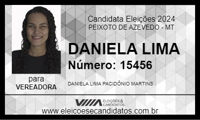 Candidato DANIELA LIMA 2024 - PEIXOTO DE AZEVEDO - Eleições