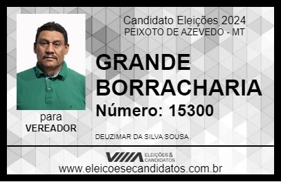 Candidato GRANDE BORRACHARIA 2024 - PEIXOTO DE AZEVEDO - Eleições