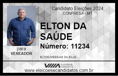 Candidato ELTON DA SAÚDE 2024 - CONFRESA - Eleições