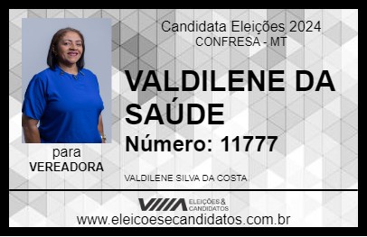 Candidato VALDILENE DA SAÚDE 2024 - CONFRESA - Eleições