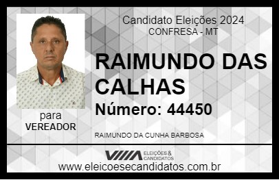 Candidato RAIMUNDO DAS CALHAS 2024 - CONFRESA - Eleições