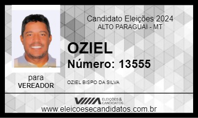 Candidato OZIEL 2024 - ALTO PARAGUAI - Eleições