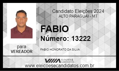 Candidato FABIO 2024 - ALTO PARAGUAI - Eleições