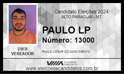 Candidato PAULO LP 2024 - ALTO PARAGUAI - Eleições