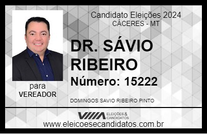 Candidato DR. SÁVIO RIBEIRO 2024 - CÁCERES - Eleições