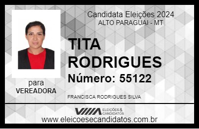 Candidato TITA RODRIGUES 2024 - ALTO PARAGUAI - Eleições