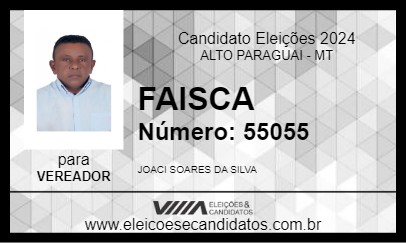 Candidato FAISCA 2024 - ALTO PARAGUAI - Eleições