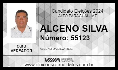 Candidato ALCENO SILVA 2024 - ALTO PARAGUAI - Eleições