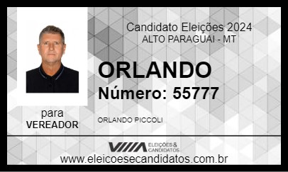 Candidato ORLANDO 2024 - ALTO PARAGUAI - Eleições