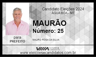 Candidato MAURÃO 2024 - ÁGUA BOA - Eleições