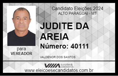 Candidato JUDITE DA AREIA 2024 - ALTO PARAGUAI - Eleições