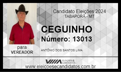 Candidato CEGUINHO 2024 - TABAPORÃ - Eleições