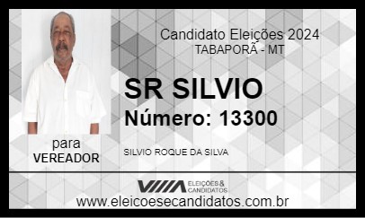 Candidato SR SILVIO 2024 - TABAPORÃ - Eleições