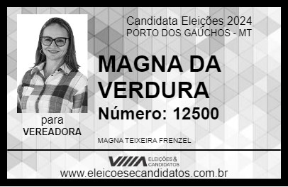 Candidato MAGNA DA VERDURA 2024 - PORTO DOS GAÚCHOS - Eleições