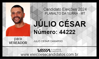 Candidato JÚLIO CÉSAR 2024 - PLANALTO DA SERRA - Eleições