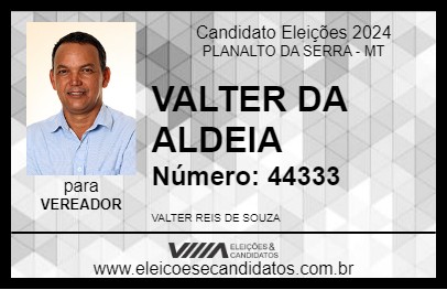 Candidato VALTER DA ALDEIA 2024 - PLANALTO DA SERRA - Eleições