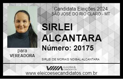 Candidato SIRLEI ALCANTARA 2024 - SÃO JOSÉ DO RIO CLARO - Eleições