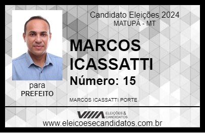 Candidato MARCOS ICASSATTI 2024 - MATUPÁ - Eleições