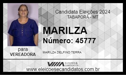 Candidato MARILZA 2024 - TABAPORÃ - Eleições