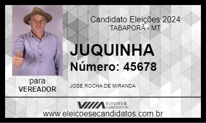 Candidato JUQUINHA 2024 - TABAPORÃ - Eleições