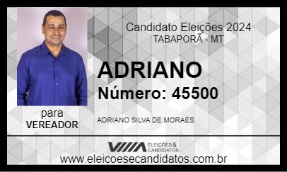 Candidato ADRIANO 2024 - TABAPORÃ - Eleições