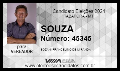 Candidato SOUZA 2024 - TABAPORÃ - Eleições