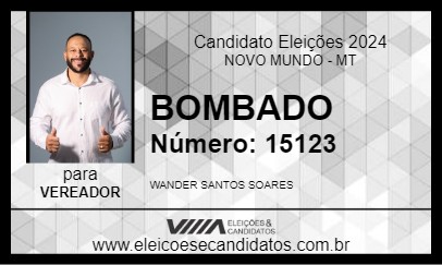 Candidato BOMBADO 2024 - NOVO MUNDO - Eleições